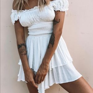 princess polly love galore white romper size 6